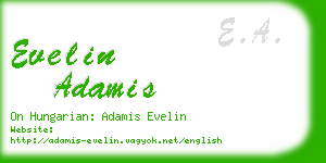 evelin adamis business card